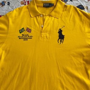 Yellow Ralph Lauren Polo shirt “Brazil”